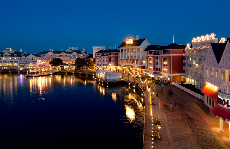 Exterior view of Disney's BoardWalk Villas.