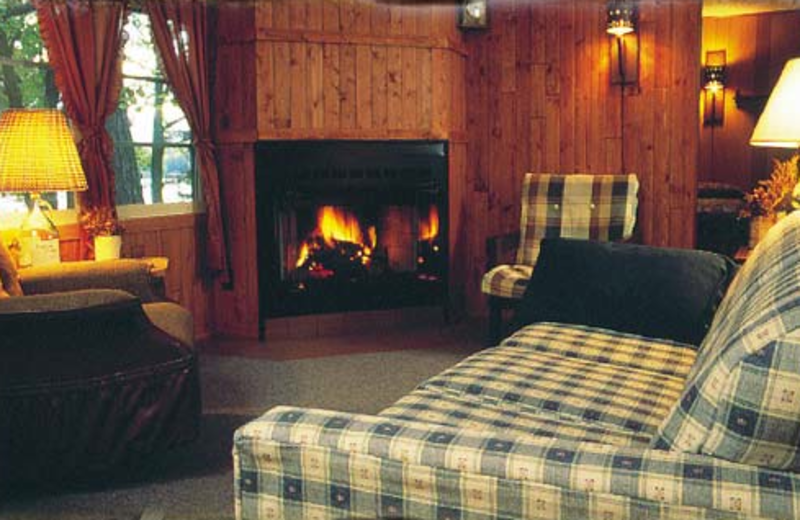 Cabin living room at Samara Point Resort.