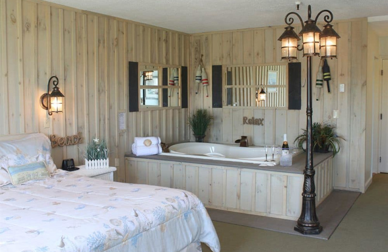 Guest room at Vacationland Inn.