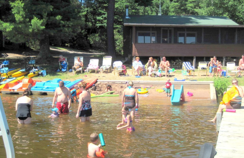 Beach fun at Northland Lodge.