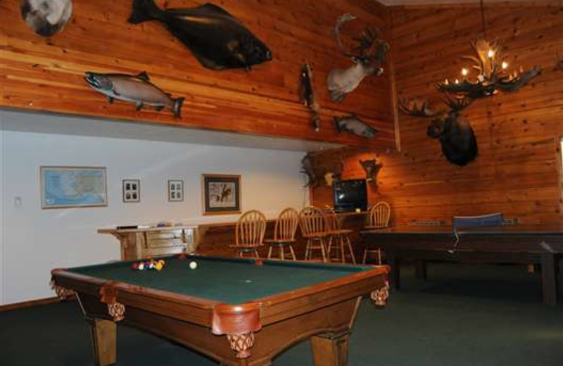 Recreation room at Gone Fishin' Lodge.