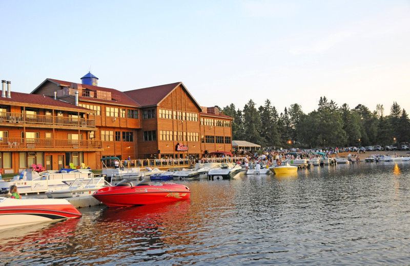 Exterior view of Breezy Point Resort.