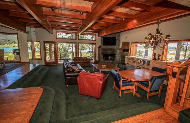 Rental living room at Big Bear Vacations.