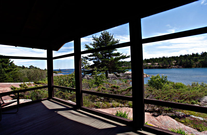 Lake view at Killarney Mountain Lodge.