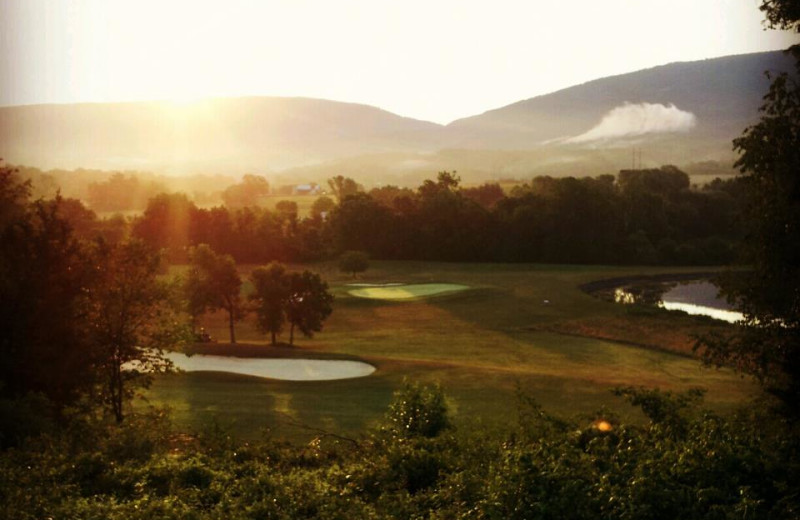 Sunrise over course at Shenvalee Golf Resort.