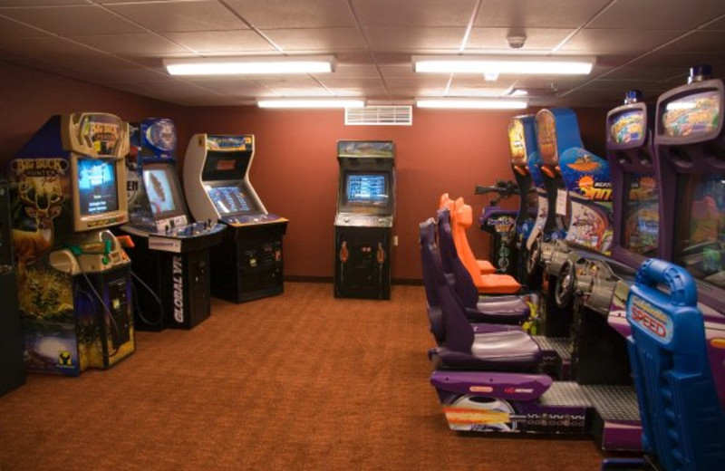 Resort arcade at Honey Creek Resort.
