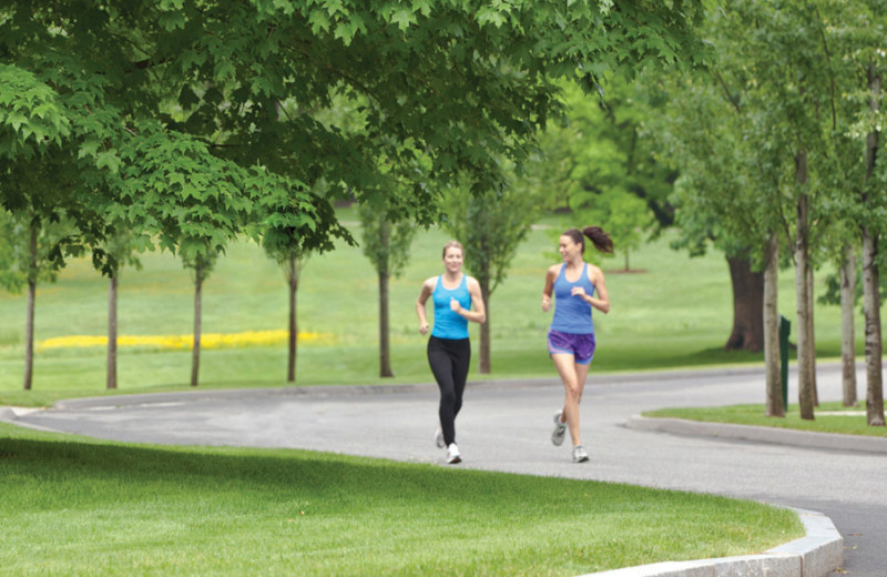 Jogging at Canyon Ranch in Lenox.