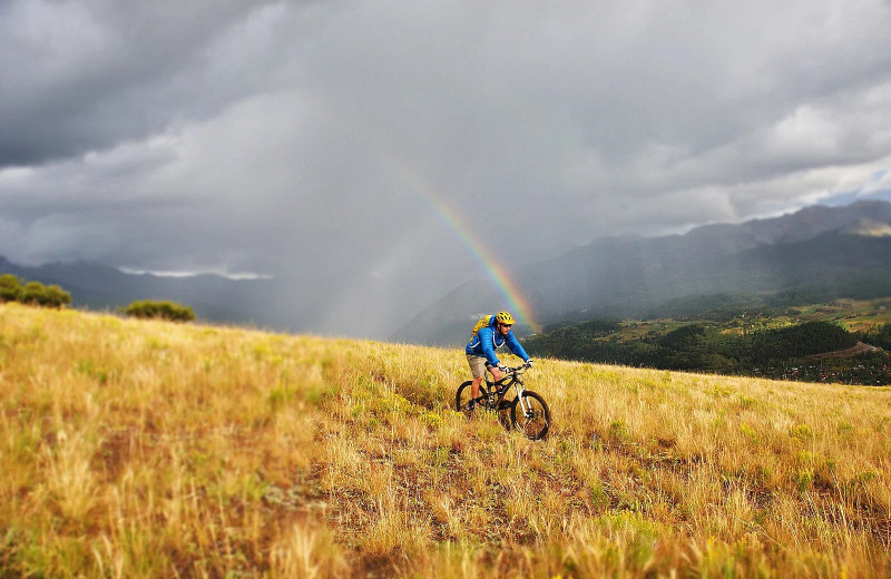 Biking at Accommodations in Telluride.