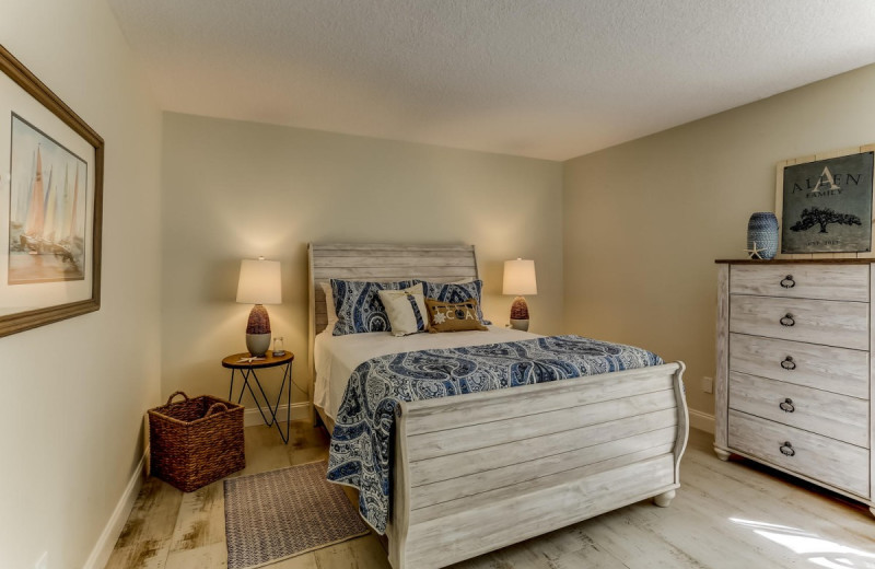 Rental bedroom at Amelia Rentals and Management Services.