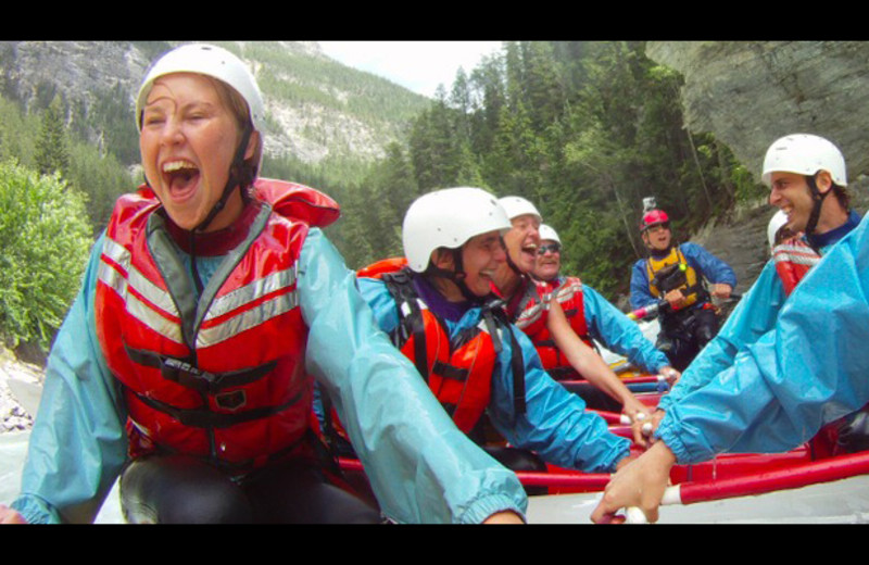 Group gatherings at Johnston Canyon Resort.