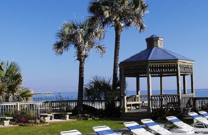 Lounge chairs at Ocean Isle Inn.