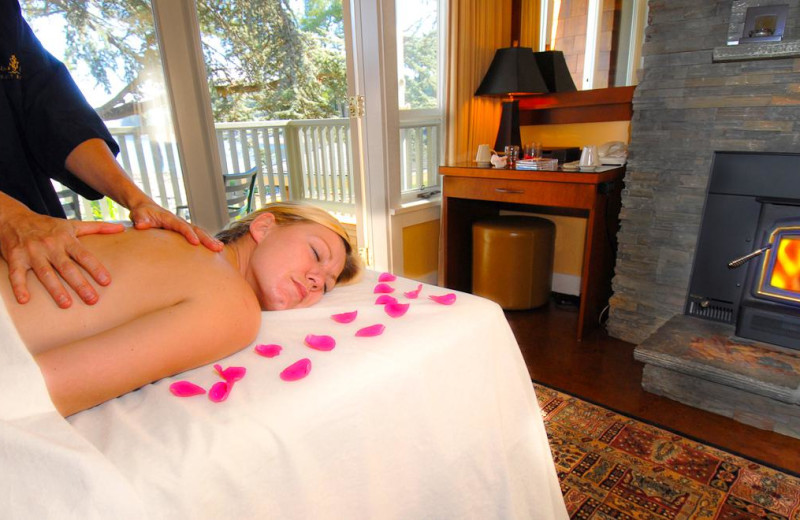 In room massage at Galiano Oceanfront Inn and Spa.