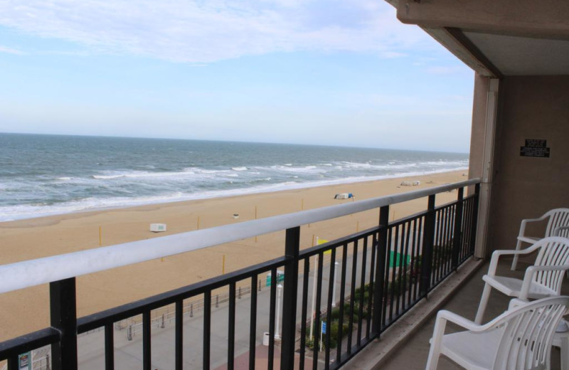 Guest balcony at Four Sails Resort.