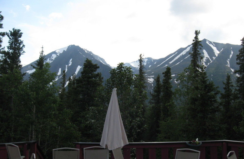 Mountain view near Denali Perch Resort.