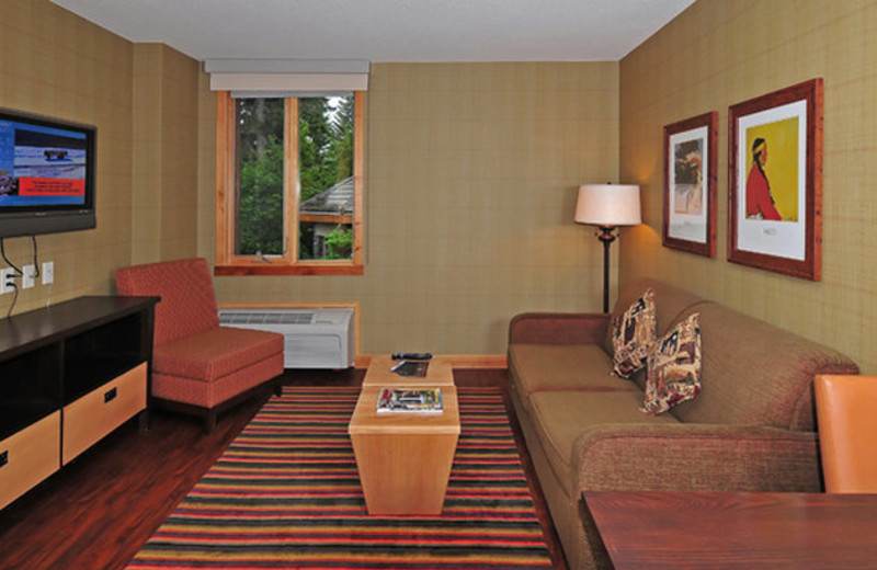 Guest sitting area at The Fox Hotel.