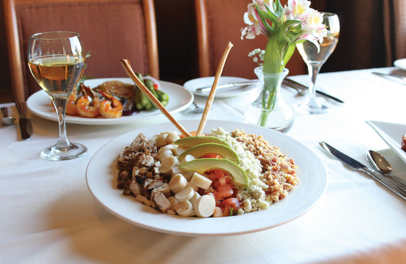 Dining at Hilton Suites Ocean City Oceanfront.