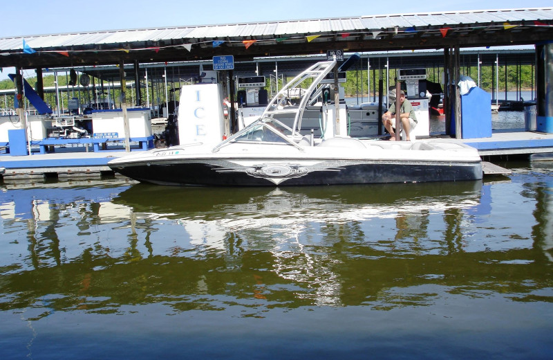 Boating at Big Bear Resort.