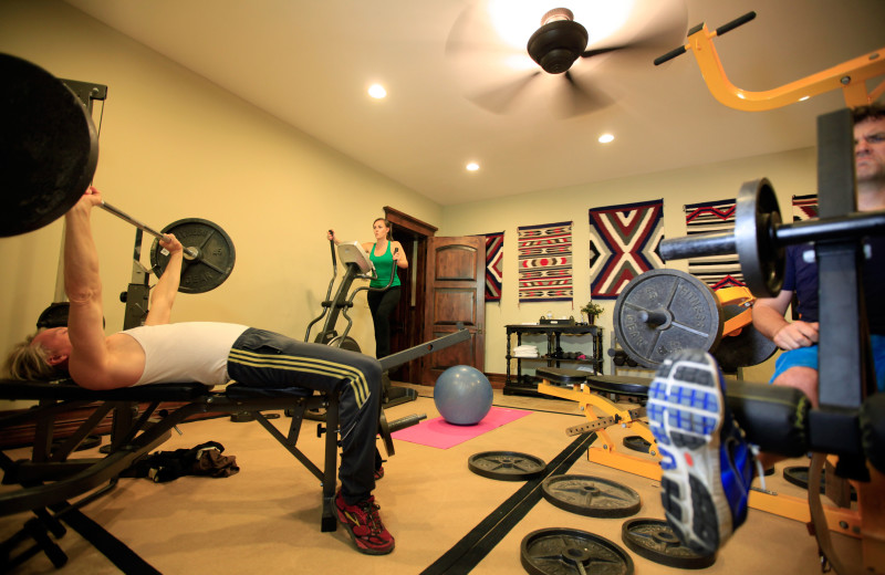 Fitness room at Morrell Ranch.