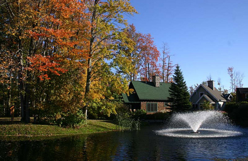 Fountain at Crystal Mountain Resort and Spa.