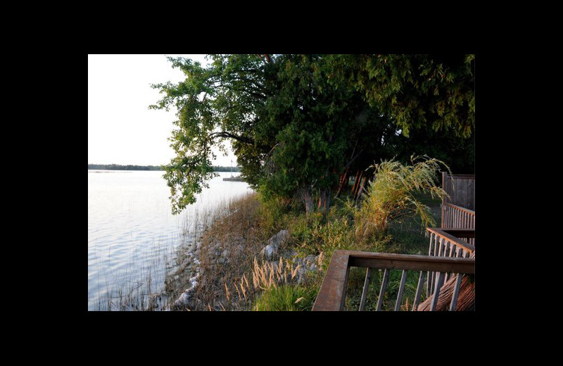 Lake view at Evergreen Resort.