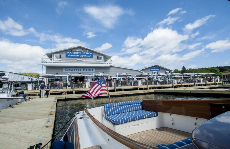 Exterior view of Boothbay Harbor Oceanside Golf Resort.