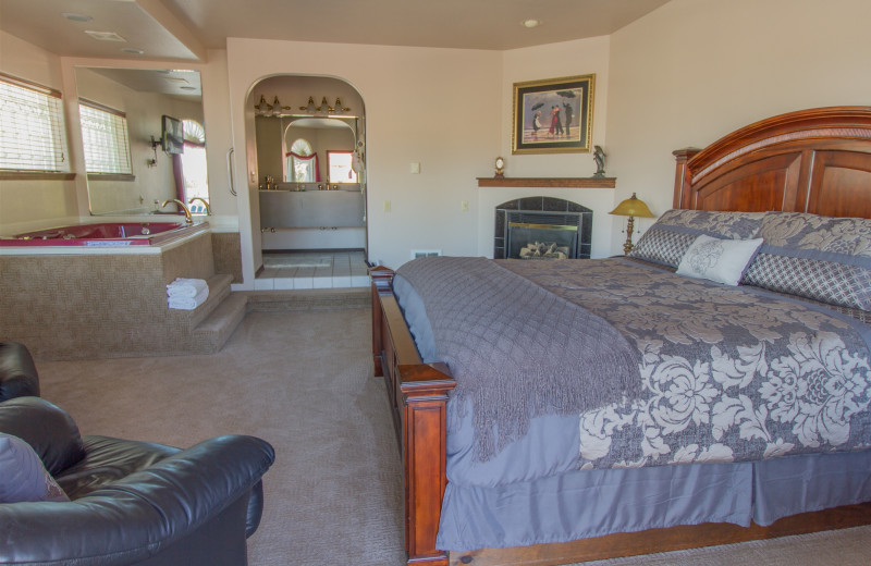 Guest room at Breakers Boutique Inn.