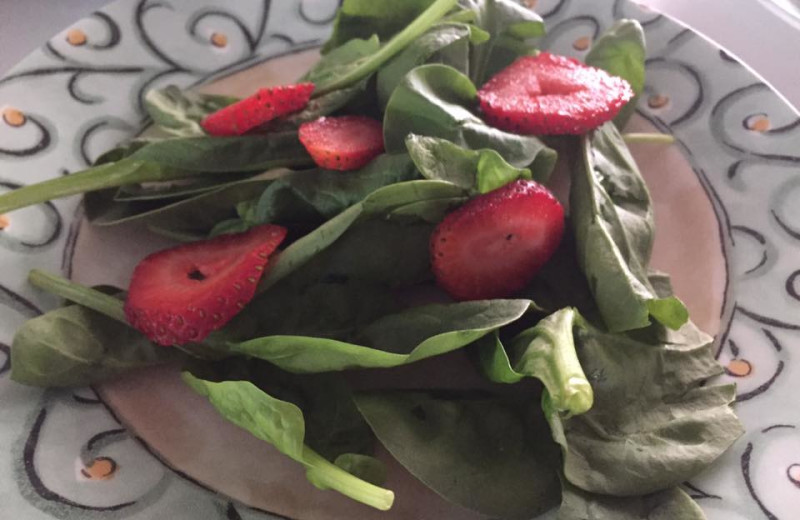 Salad at Deerfield Spa.