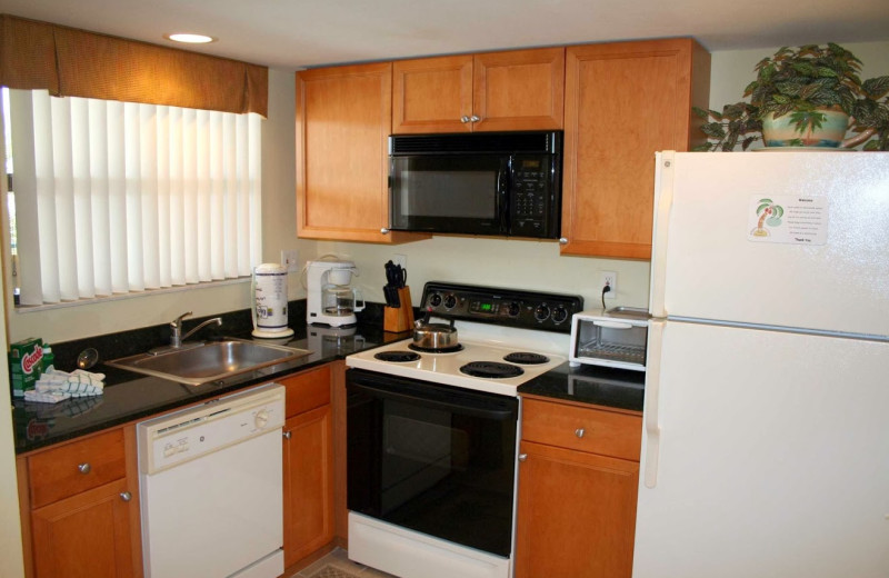 Unit kitchen at Vistas on the Gulf.