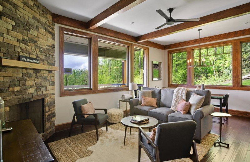 Rental living room at Foscoe Rentals.