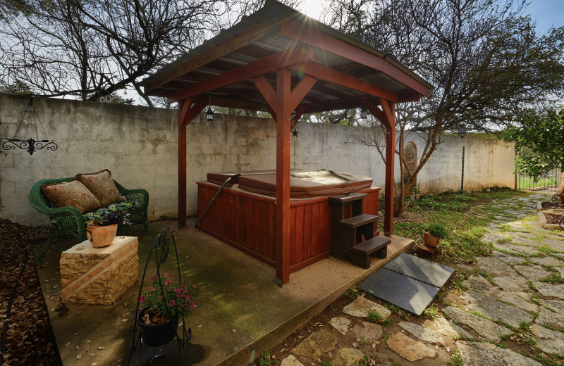 Hot tub at Smythwick Castle.