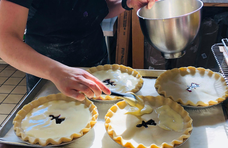 Pies at Bumbleberry Inn.