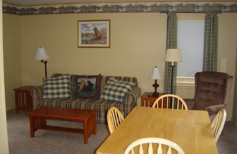 Guest living room at Tea Island Resort.