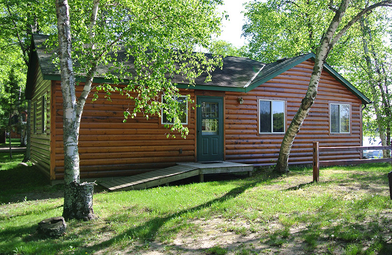 Cabin exterior at Upper Cullen Resort.