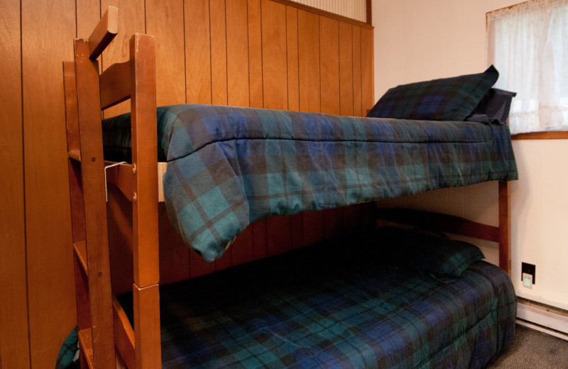 Cottage bedroom at Blue Vista Resort.