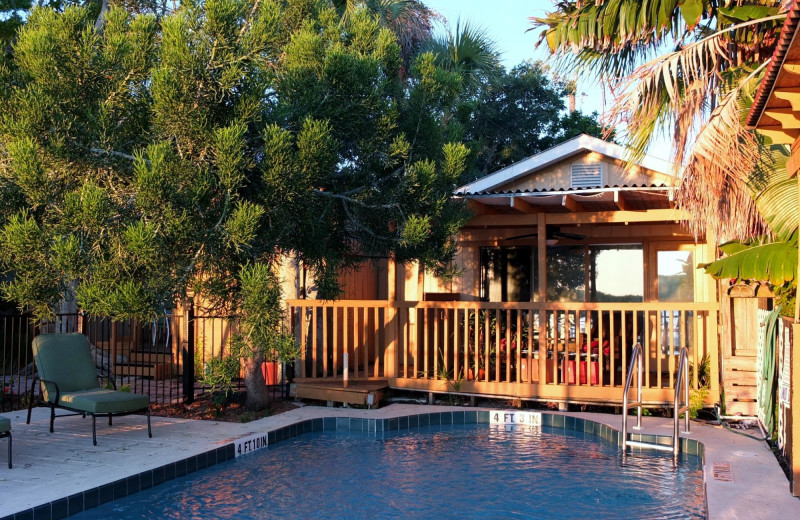 Cottage exterior at Turtle Beach Resort.