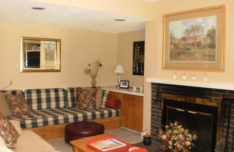 Condo living room at Village Condominium.