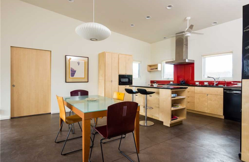 Rental kitchen at Vacation Rental Pros - Santa Fe.