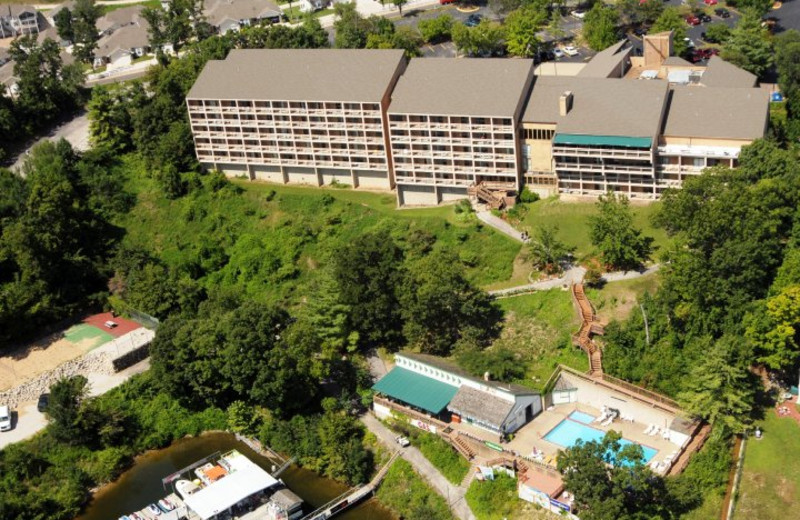 Aerial view of Inn at Grand Glaize.