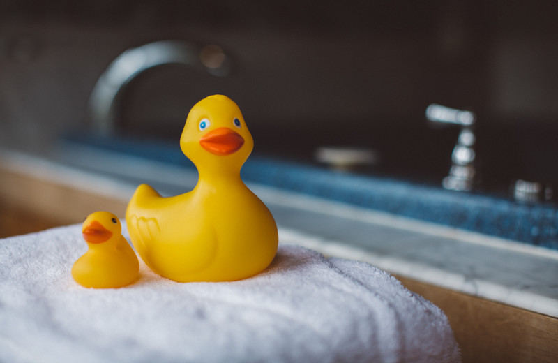 Rubber duckies at Albergo Allegria.