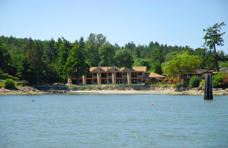 Exterior view of Galiano Oceanfront Inn and Spa.