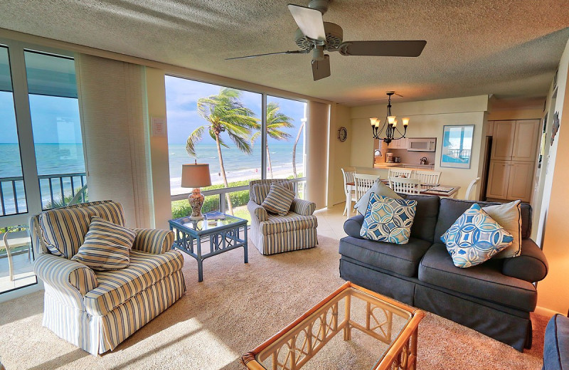 Rental living room at Royal Shell Vacations.