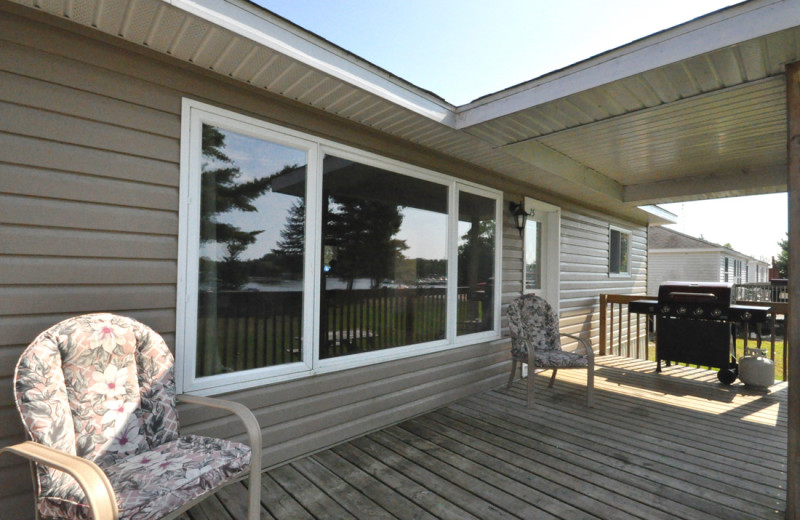 Cottage exterior at Hall's Cottages.