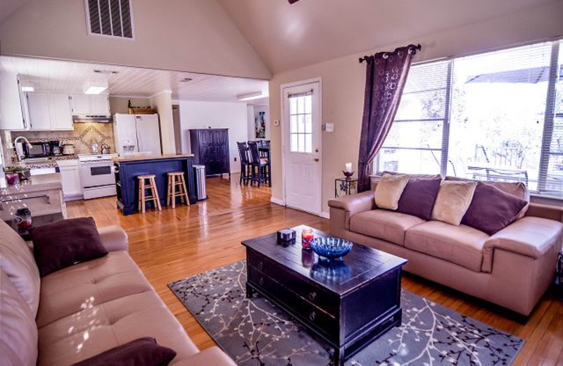 Rental living room at Lake Travis & Co.