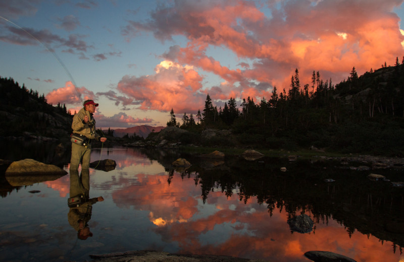 Fishing at Summit Vacations.