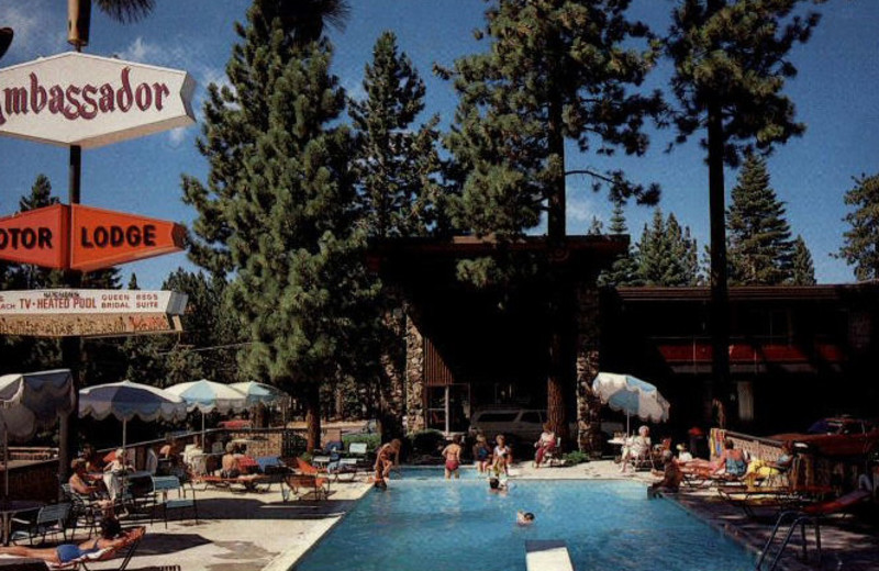 Outdoor Pool at Ambassador Motor Lodge