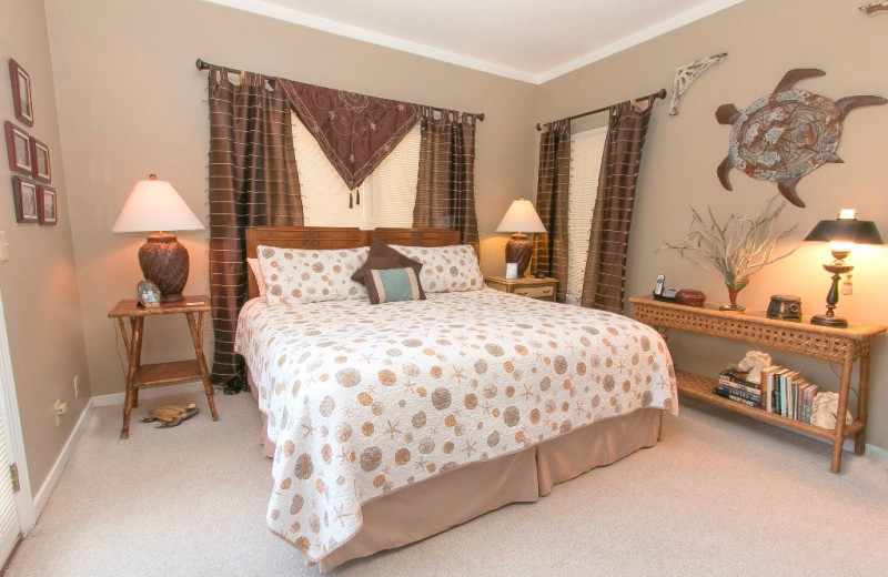 Rental bedroom at Real Escapes Properties.