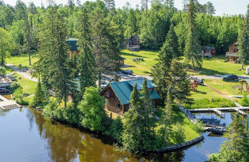 Cabin exterior at Pehrson Lodge Resort.