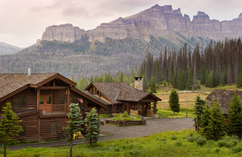 Exterior view of Brooks Lake Lodge.