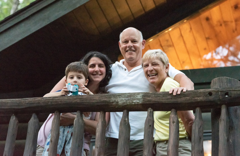 Family at YMCA Camp Du Nord.