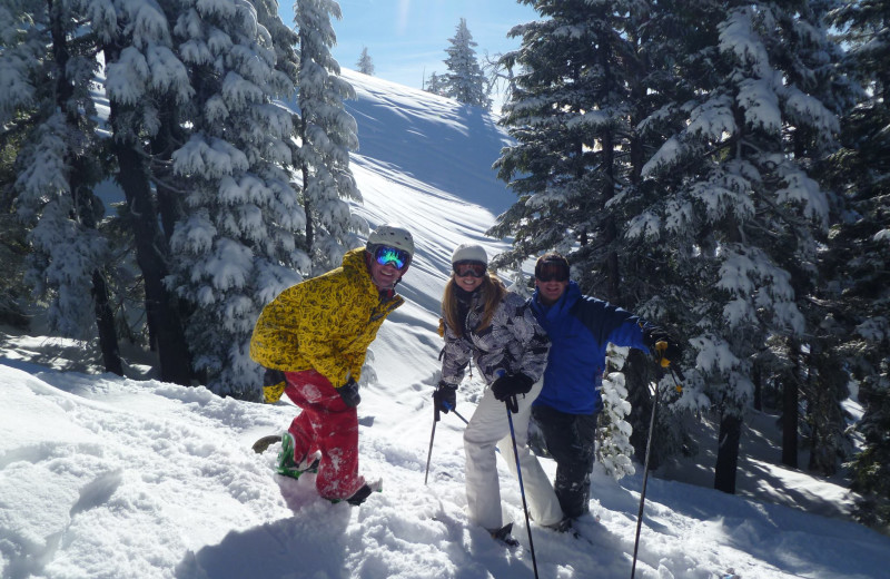 Skiing near Pronghorn Resort.